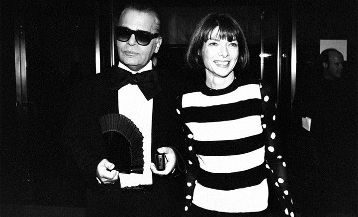 Карл Лагерфельд и Анна Винтур на премии CFDA 1993