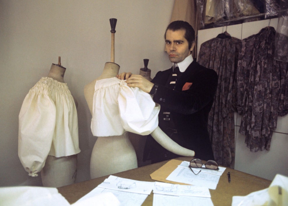 Карл Лагерфельд в Париже 1 января 1979 года