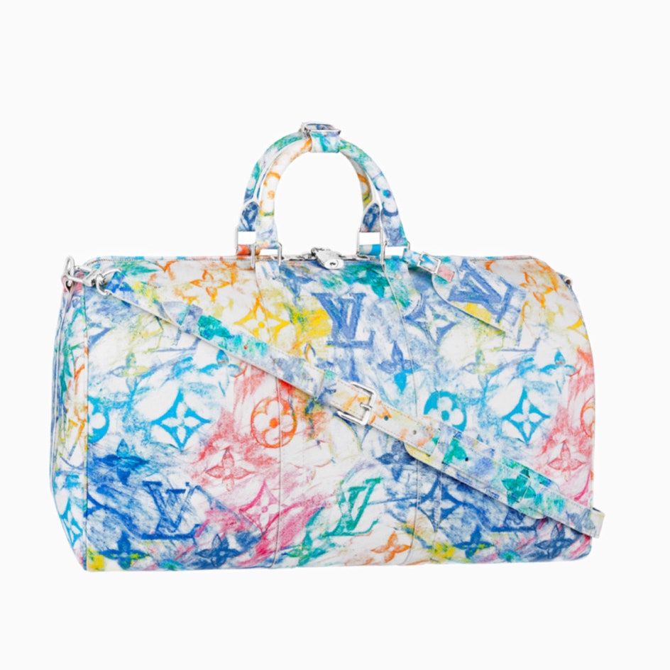 Вирджил Абло расписал монограмму Louis Vuitton цветными мелками &- вот что из этого получилось