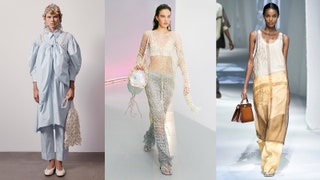 Платья поверх брюк — самая модная комбинация грядущего весеннего сезона