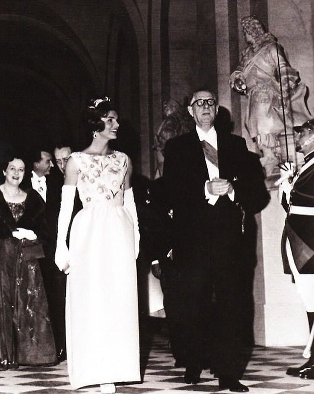 Жаклин Кеннеди с Шарлем де Голлем 1961