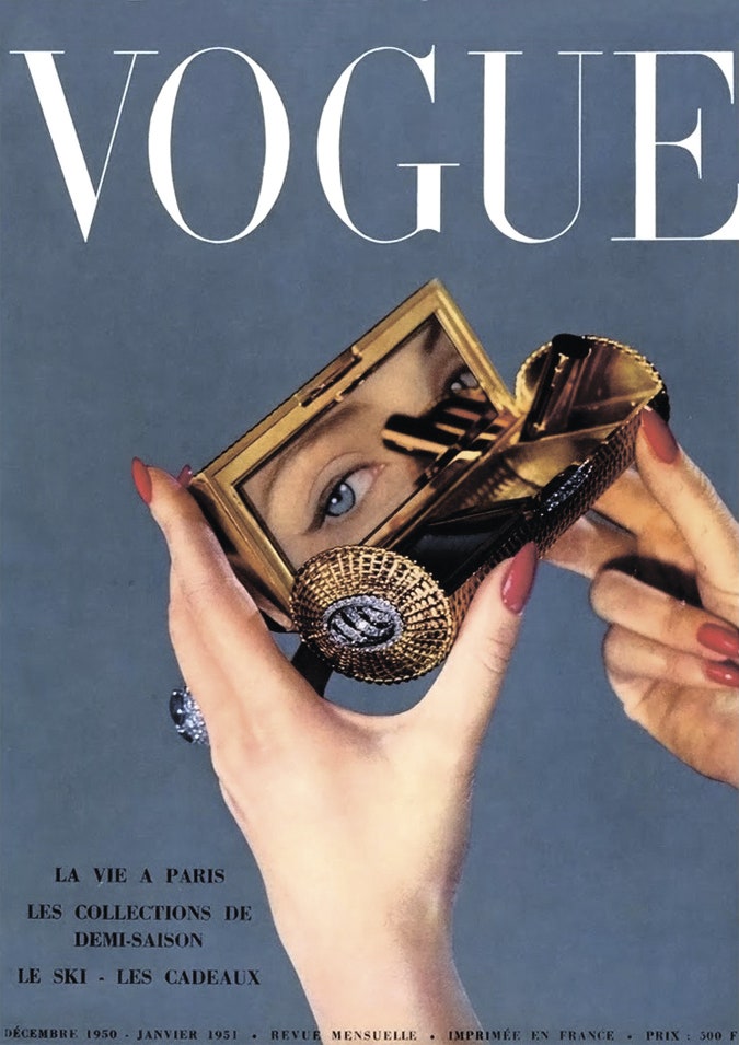 Несессер Cartier на обложке Vogue France 1950