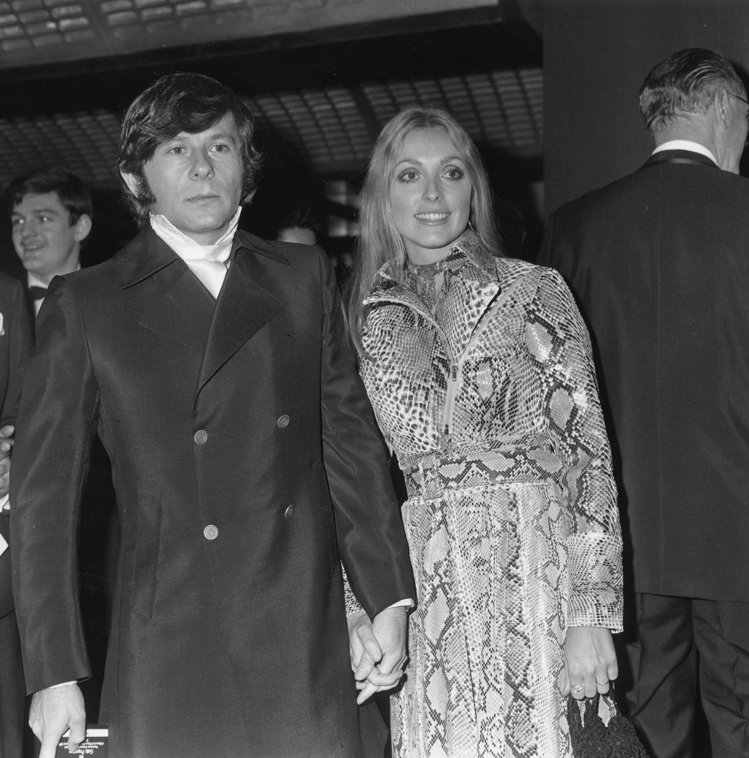 Роман Полански и Шэрон Тейт на премьере фильма «Ребенок Розмари» 1969 год