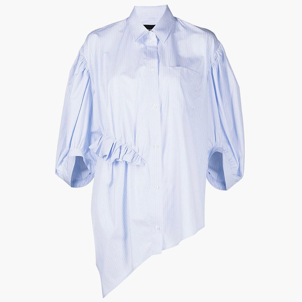 Полосатая рубашка с оборками Simone Rocha 39882 рубля