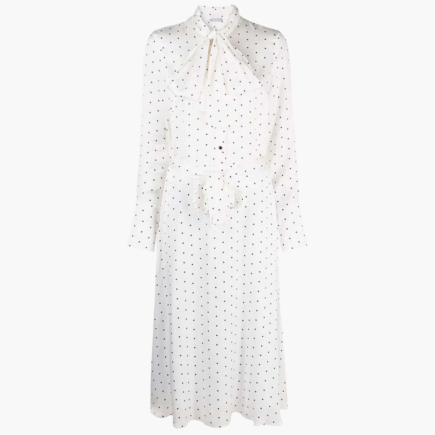 Платье миди в горох с бантом 12 Storeez 9834 рубля farfetch.com