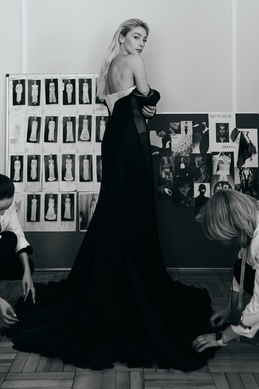 Как создавалось платье Насти Ивлеевой для бала по случаю ее дня рождения