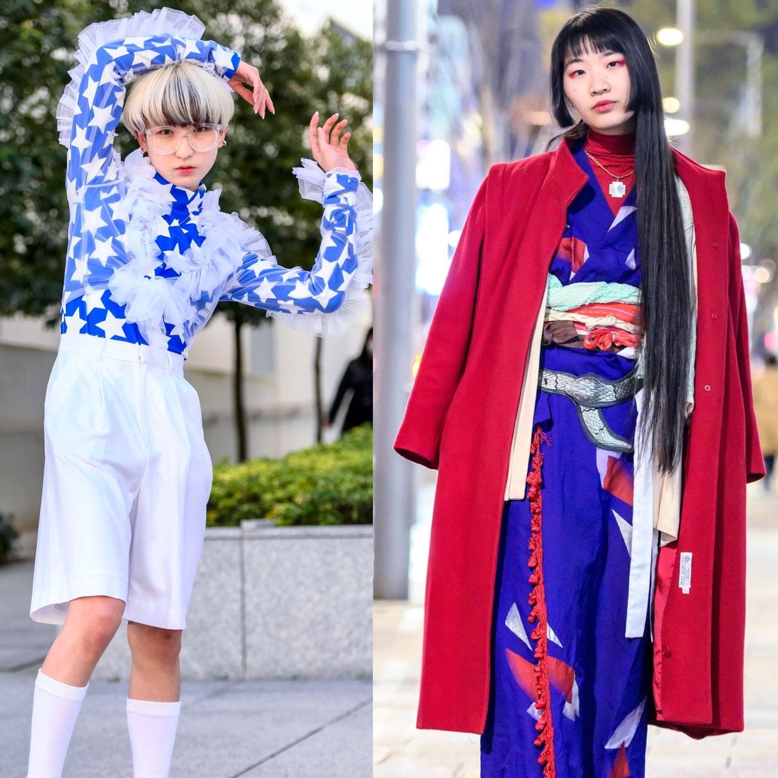Стритстайл на Неделе моды в Токио