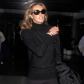 Elle Macpherson during Elle Macpherson Sighting at Los Angeles International Airport  January 26 1997 at Los Angeles...