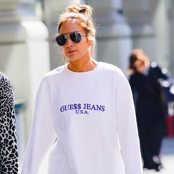 NEW YORK NY  MARCH 20  Jennifer Lopez goes to the gym on March 20 2019 in New York City.