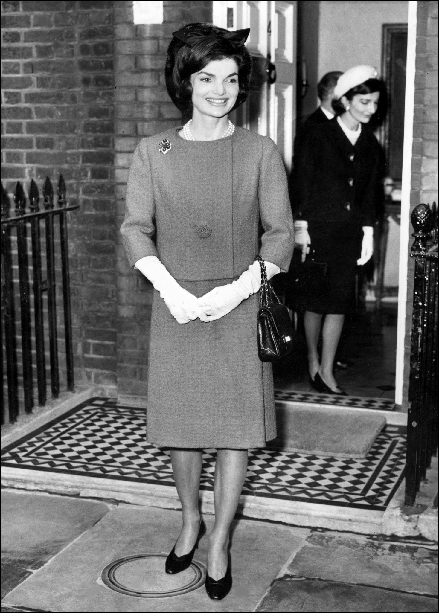 Жаклин Кеннеди на ланче с Елизаветой II март 1962