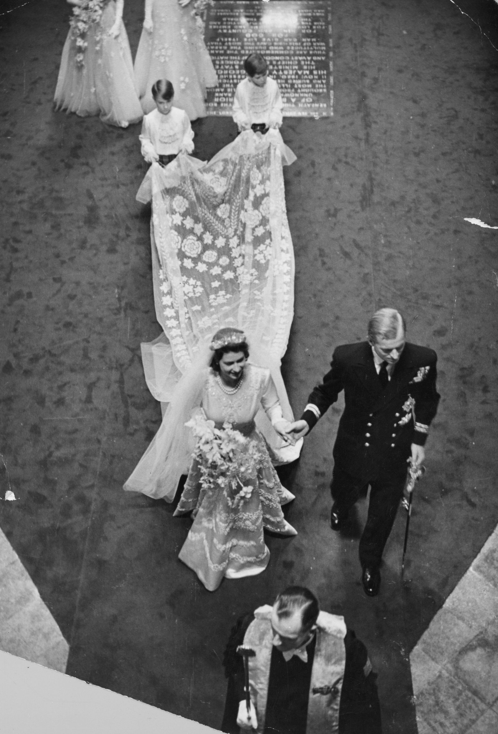 Свадьба принцессы Елизаветы в Вестминстерском аббатстве 20 ноября 1947 года