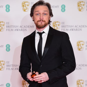 James McAvoy arrives for the EE BAFTA Film Awards at the Royal Albert Hall in London. Picture date Sunday April 11 2021.