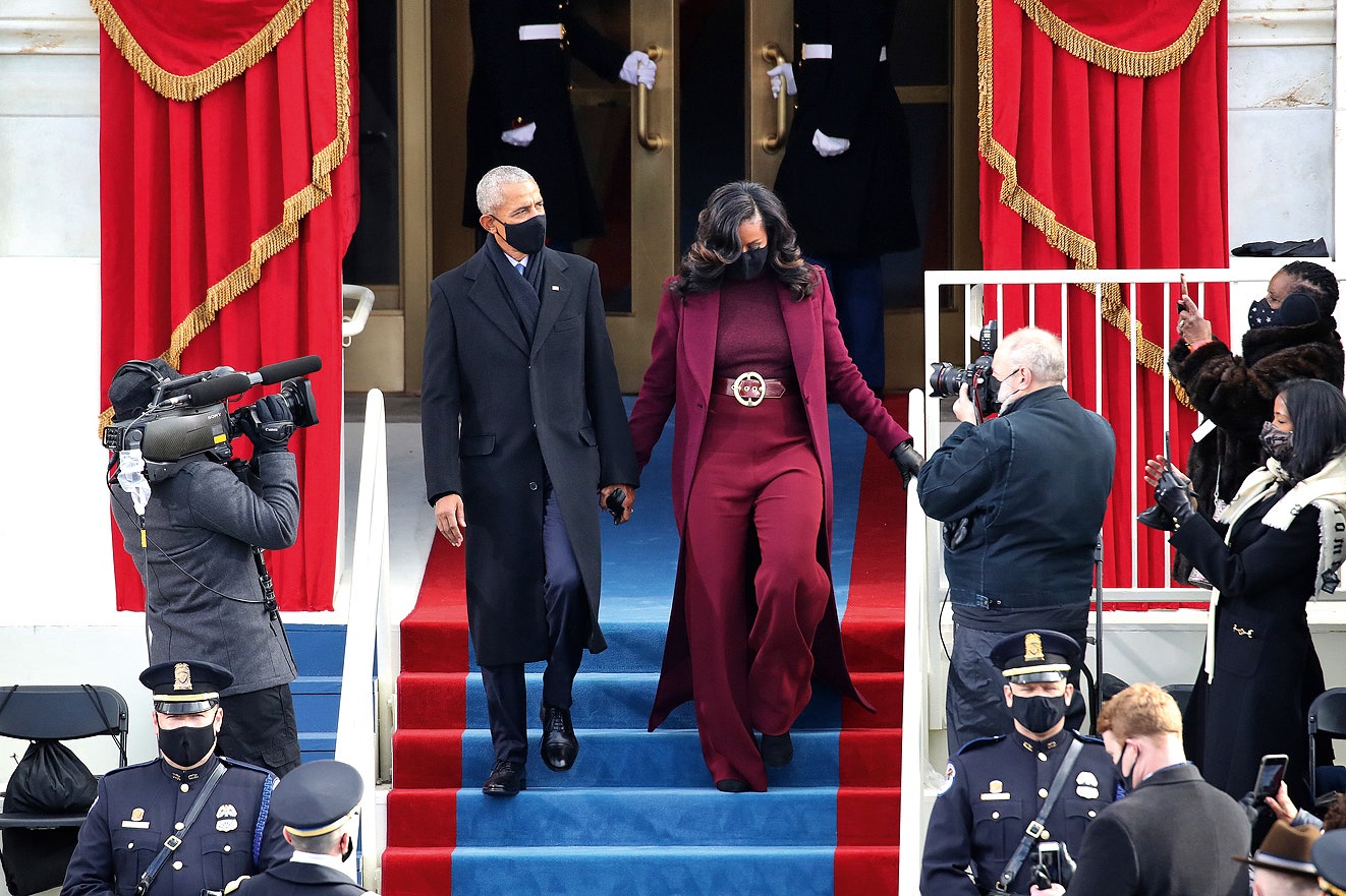 Барак и Мишель  Обама на инаугурации ­46го президента США