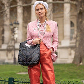 PARIS FRANCE  MARCH 05 Blanca Miro is seen on the street attending CHANEL during Paris Fashion Week AW19 wearing CHANEL...