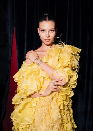 Алеся Кафельникова в Mary Katrantzou