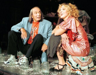 Валентин Гафт и Елена Яковлева в спектакле «Уйдиуйди» 2000 год