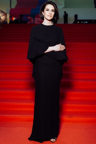 Ксения Соловьева в винтажном платье Lanvin и украшениях Mercury