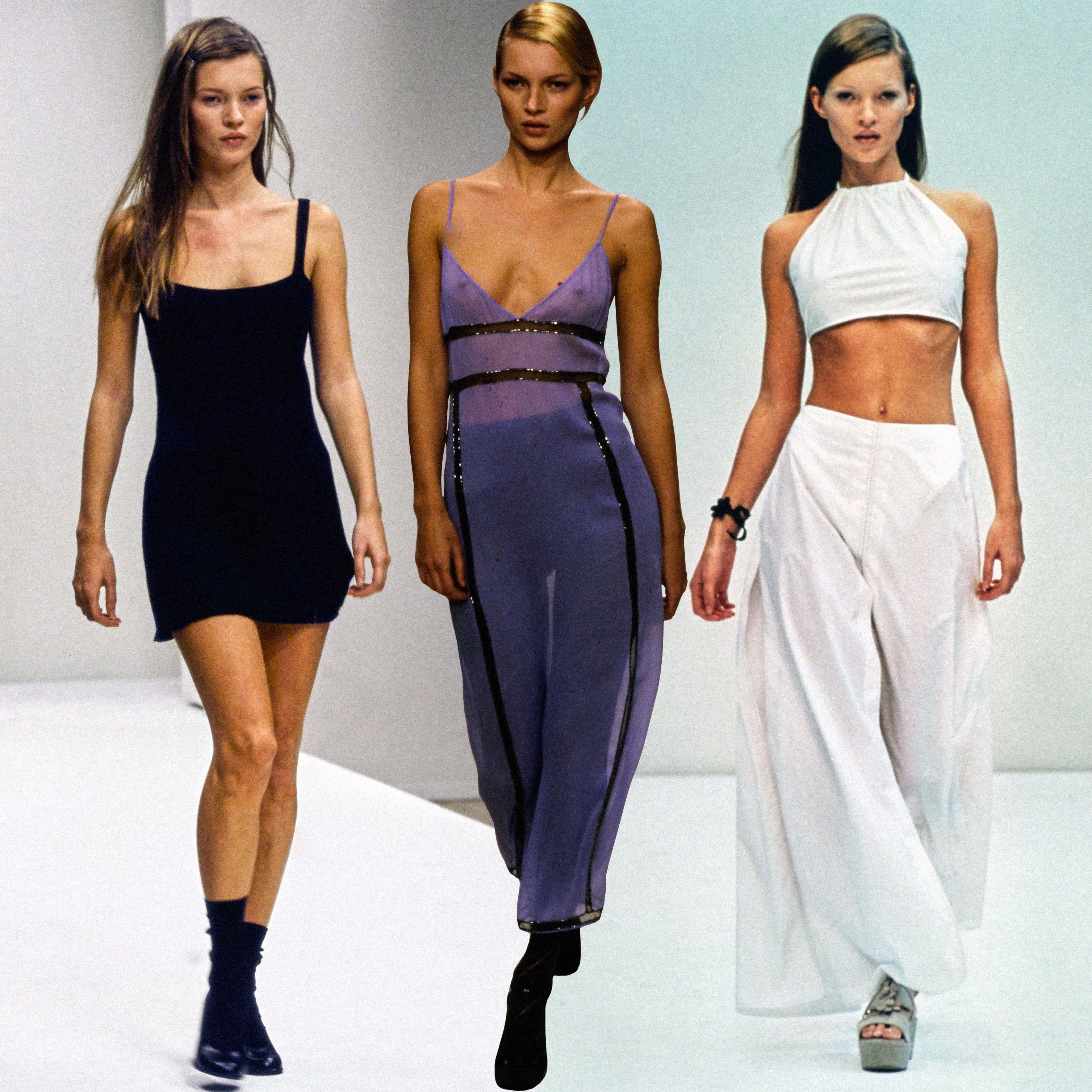 Как составить идеальный летний гардероб (берем пример с Кейт Мосс на показах Prada 1990-х)