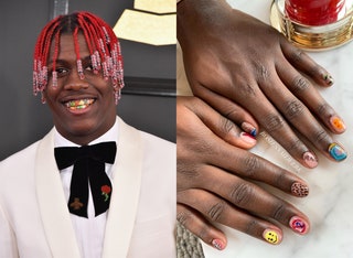 Image may contain Lil Yachty Tie Accessories Accessory Suit Coat Clothing Overcoat Apparel Human Person and Nail