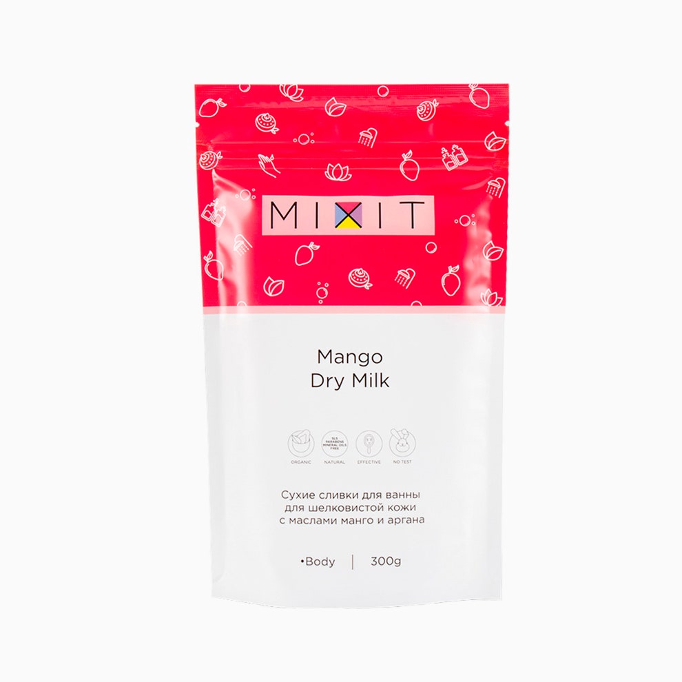 Сухие сливки для ванны Dry Milk Mango Mixit 509 рублей