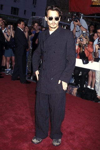Джонни Депп на премьере фильма «Страх и ненависть в ЛасВегасе» НьюЙорк 1998