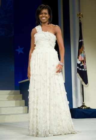 Мишель Обама вечернее платье мода свадьба