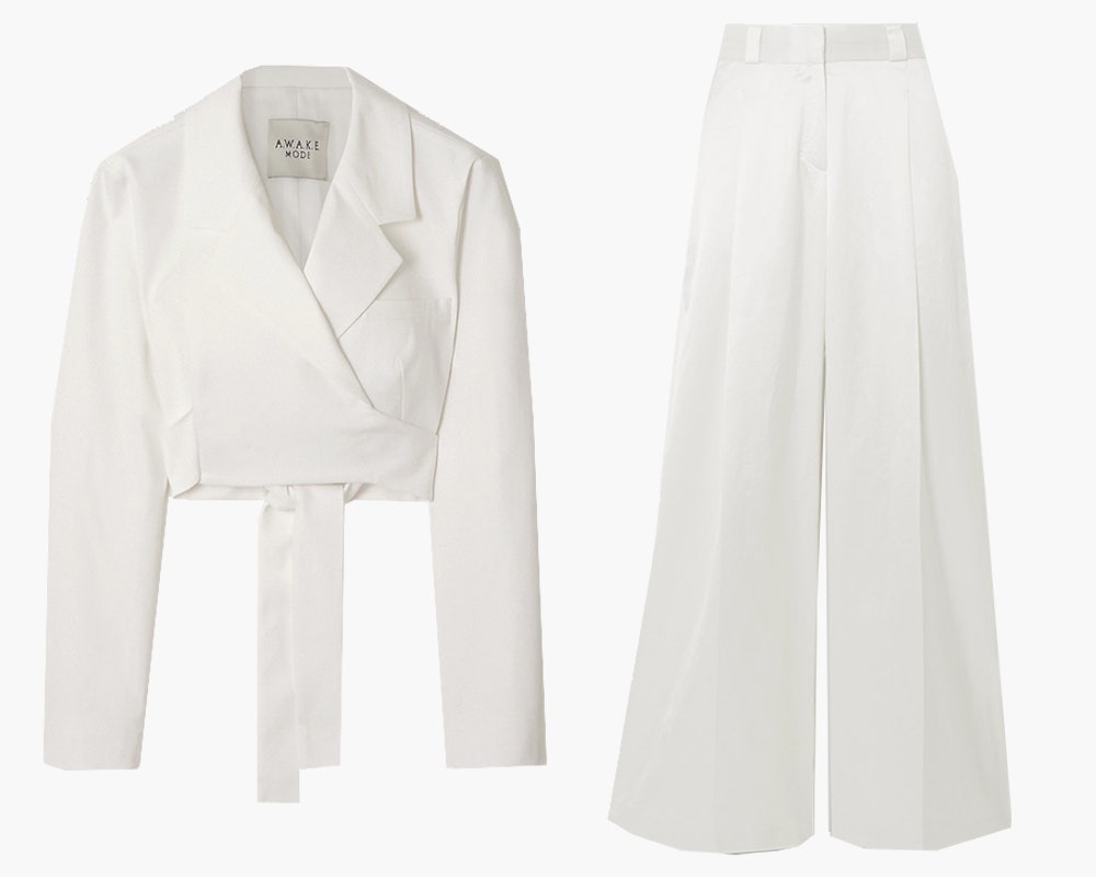 Жакет A.W.A.K.E. Mode 26714 рублей netaporter.com Брюки Gauge81 15733 рубля netaporter.com