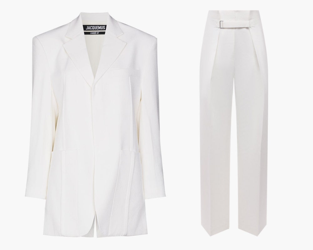 Жакет Jacquemus 66664 рубля farfetch.com Брюки Jil Sander 84400 рублей tsum.ru