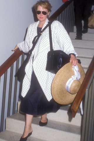 Мерил Стрип в аэропорту ЛосАнджелеса 1986