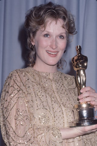 Мерил Стрип на церемонии «Оскар» в ЛосАнджелесе 1983