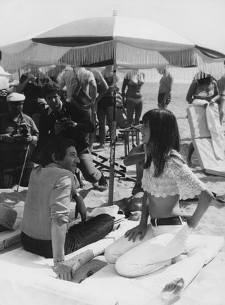 Jane Birkin et Serge Gainsbourg à Cannes en 1969
