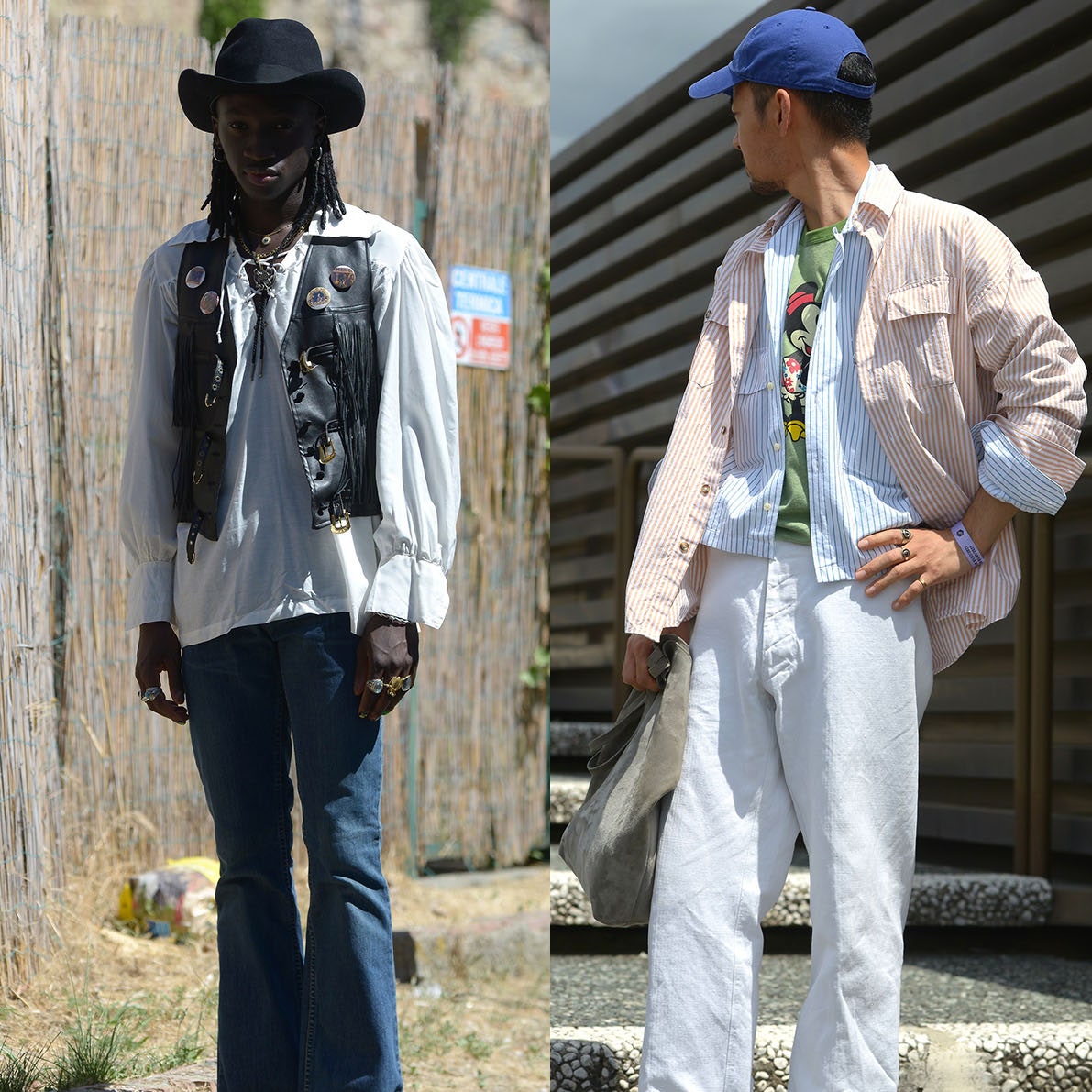 Стритстайл на выставке мужской моды Pitti Uomo