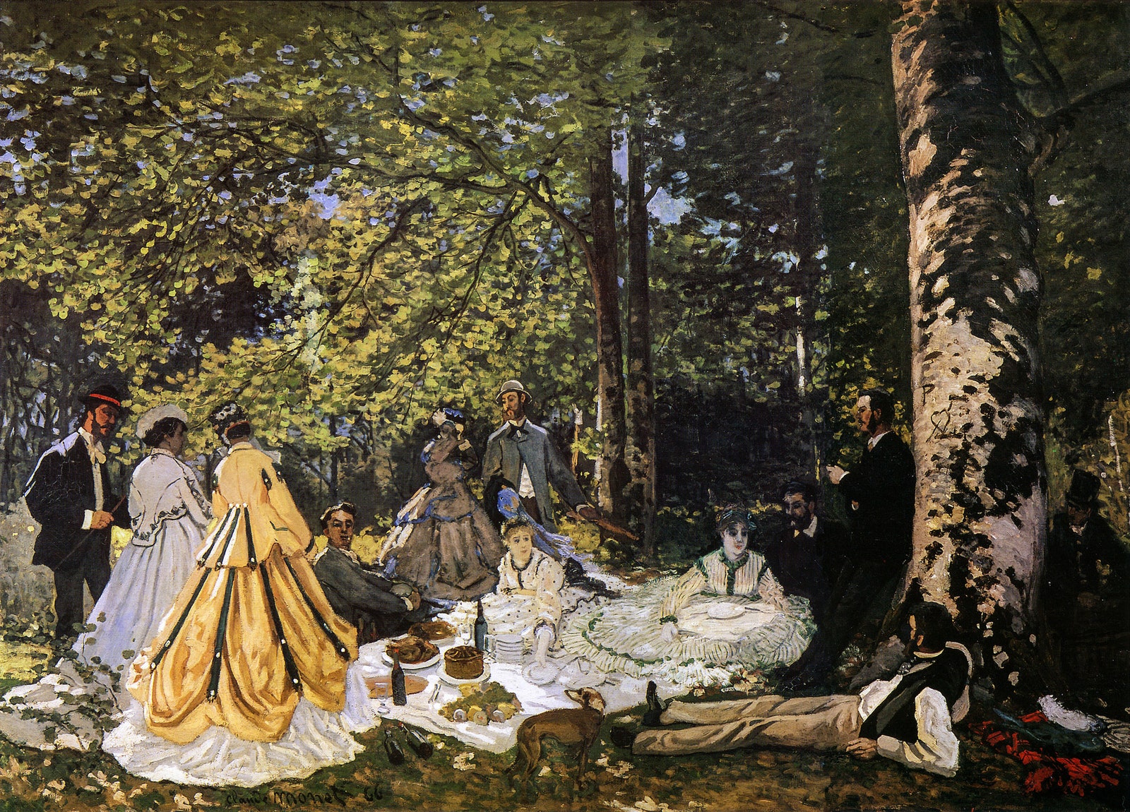 Claude Monet Luncheon on the grass  painting 18651866