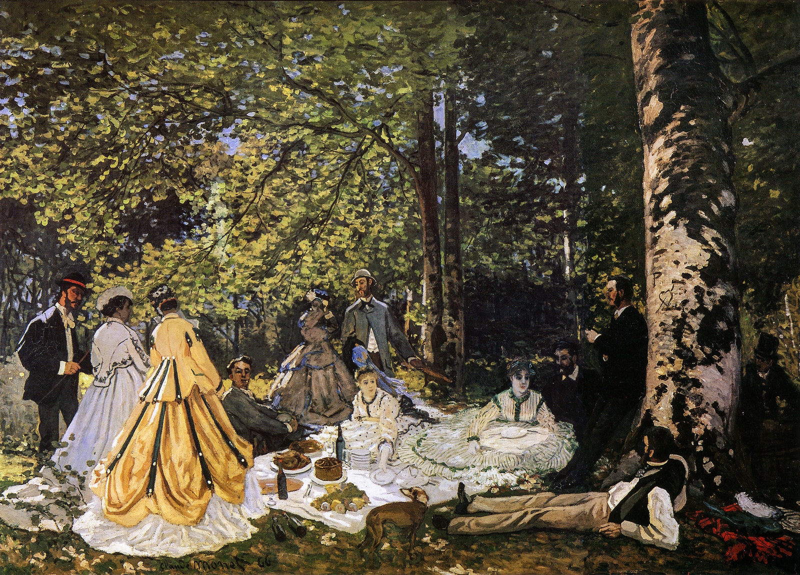 Claude Monet Luncheon on the grass  painting 18651866