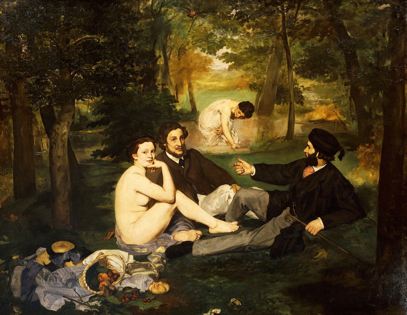 Breakfast on the grass 1863 by Edouard Manet