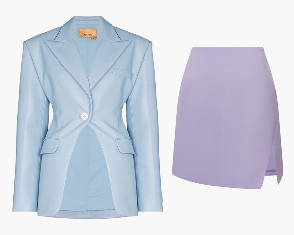 Жакет Anouki 24846 рублей farfetch.com юбка OffWhite 41060 рублей tsum.ru