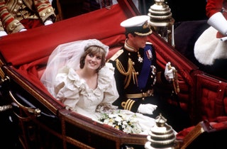 La Princesse Diana et le Prince Charles tout juste maris le 29 juillet 1981.