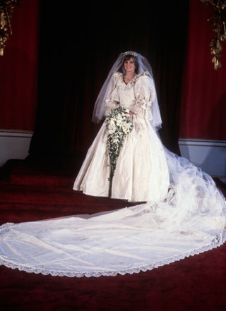 Lady Diana le jour de son mariage avec le Prince Charles le 29 juillet 1981.