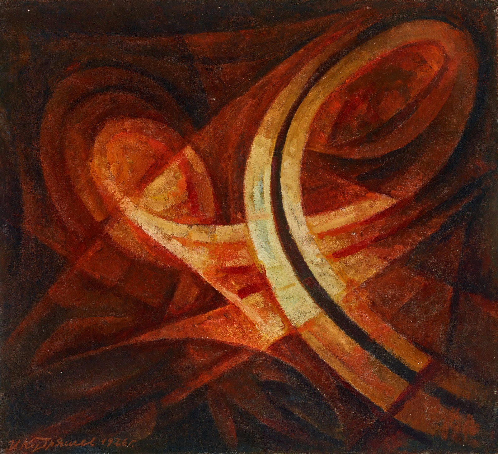 Иван Кудряшов «Траектория полета Земли вокруг Солнца» 1926