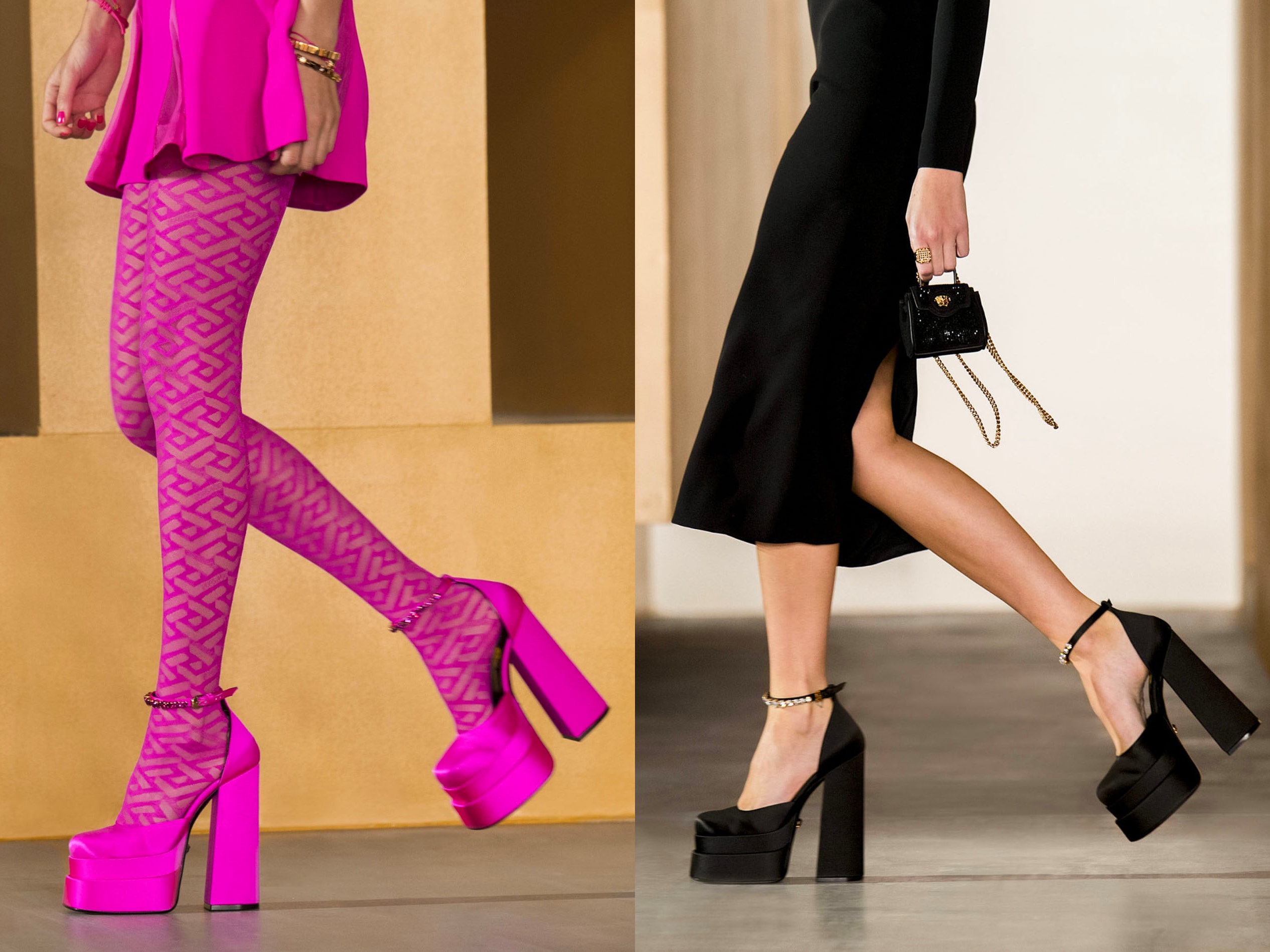 Versace выпустили туфли на гигантском каблуке: где их купить?