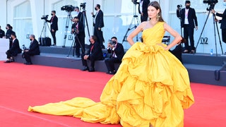 VENICE ITALY  SEPTEMBER 01 Bianca Balti attends the red carpet of the movie Madres Paralelas during the 78th Venice...