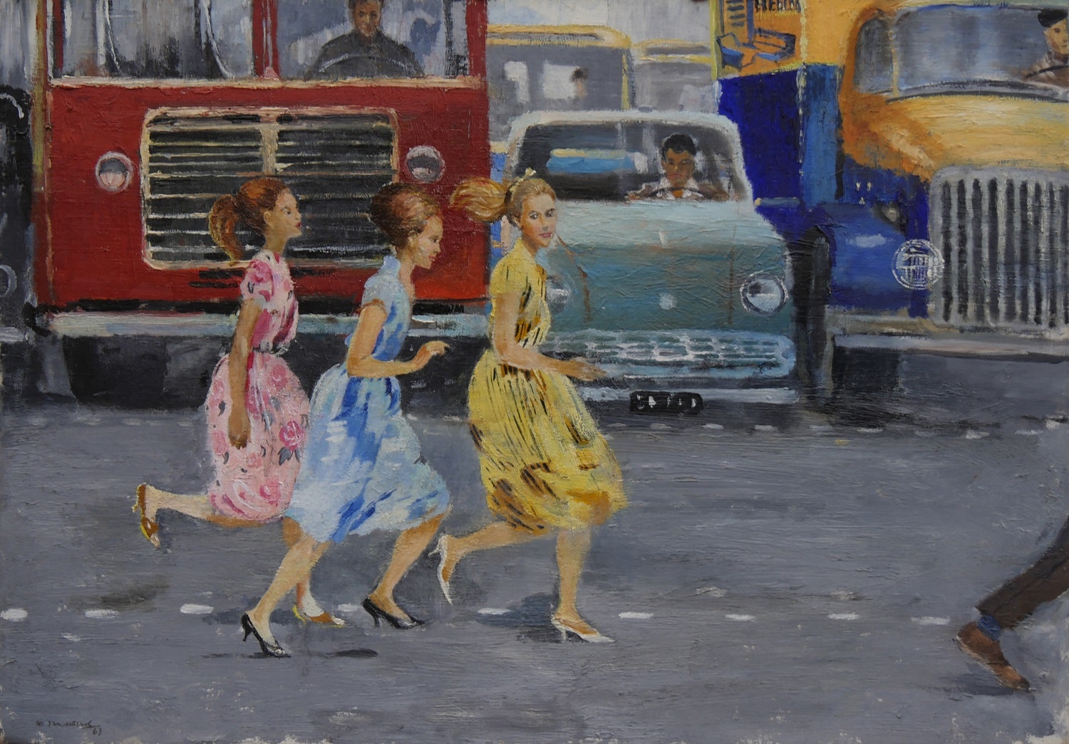 Юрий Пименов «Бегом через улицу» 1963