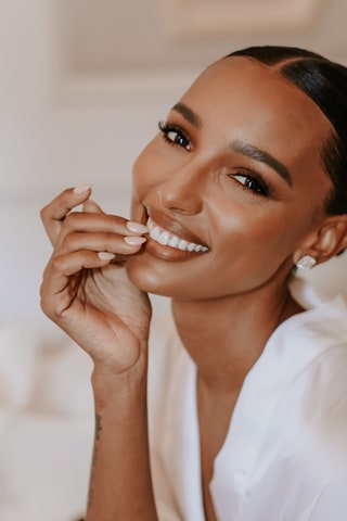 Image may contain Face Human Person Jasmine Tookes Finger and Smile