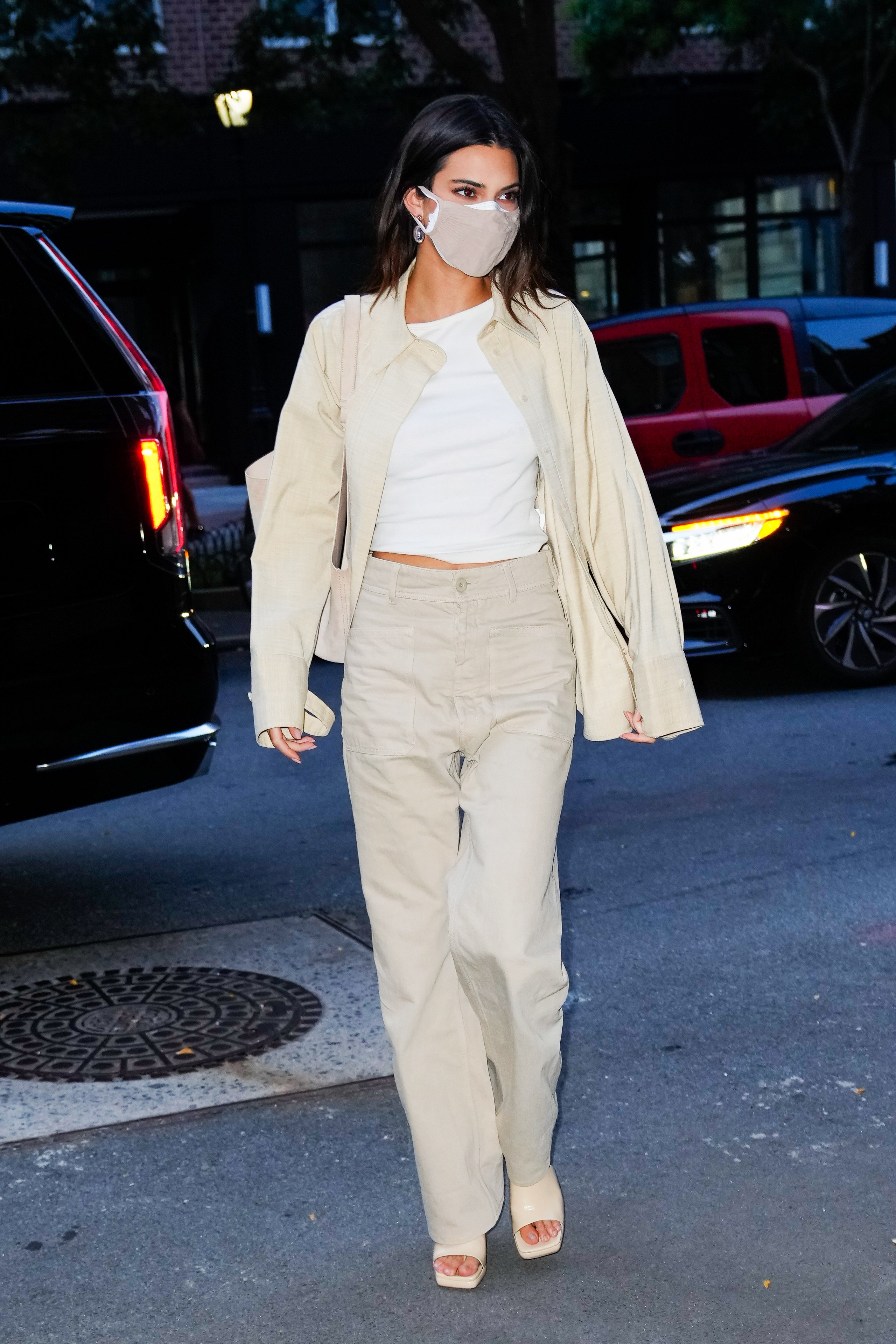 NEW YORK NEW YORK  SEPTEMBER 14 Kendall Jenner is seen on September 14 2021 in New York City.