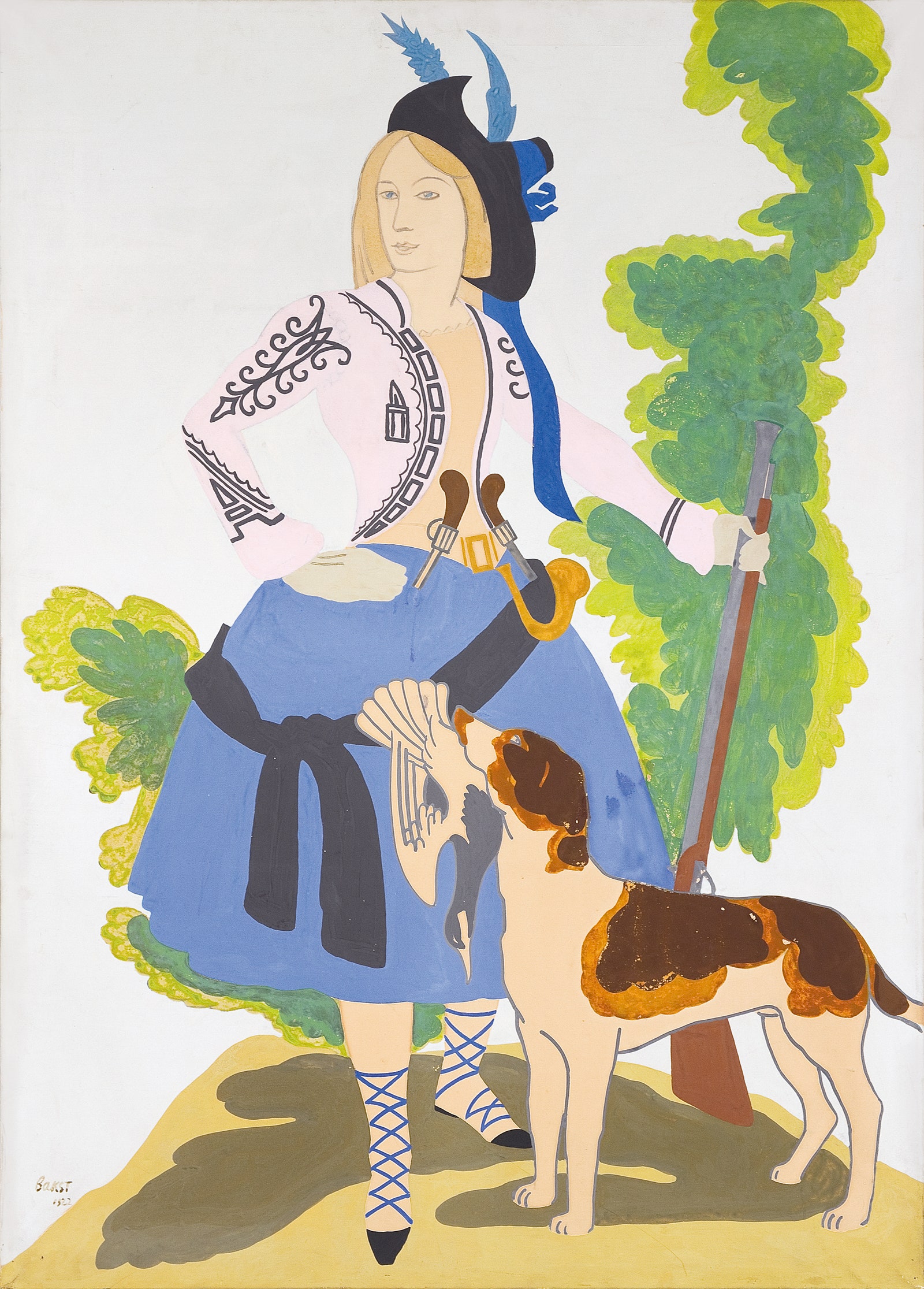 Лев Бакст. Охотница. 1922