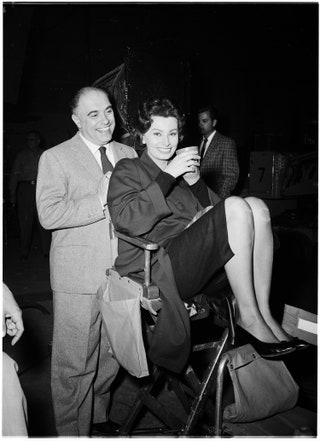 Софи Лорен и Карло Понти январь 1958
