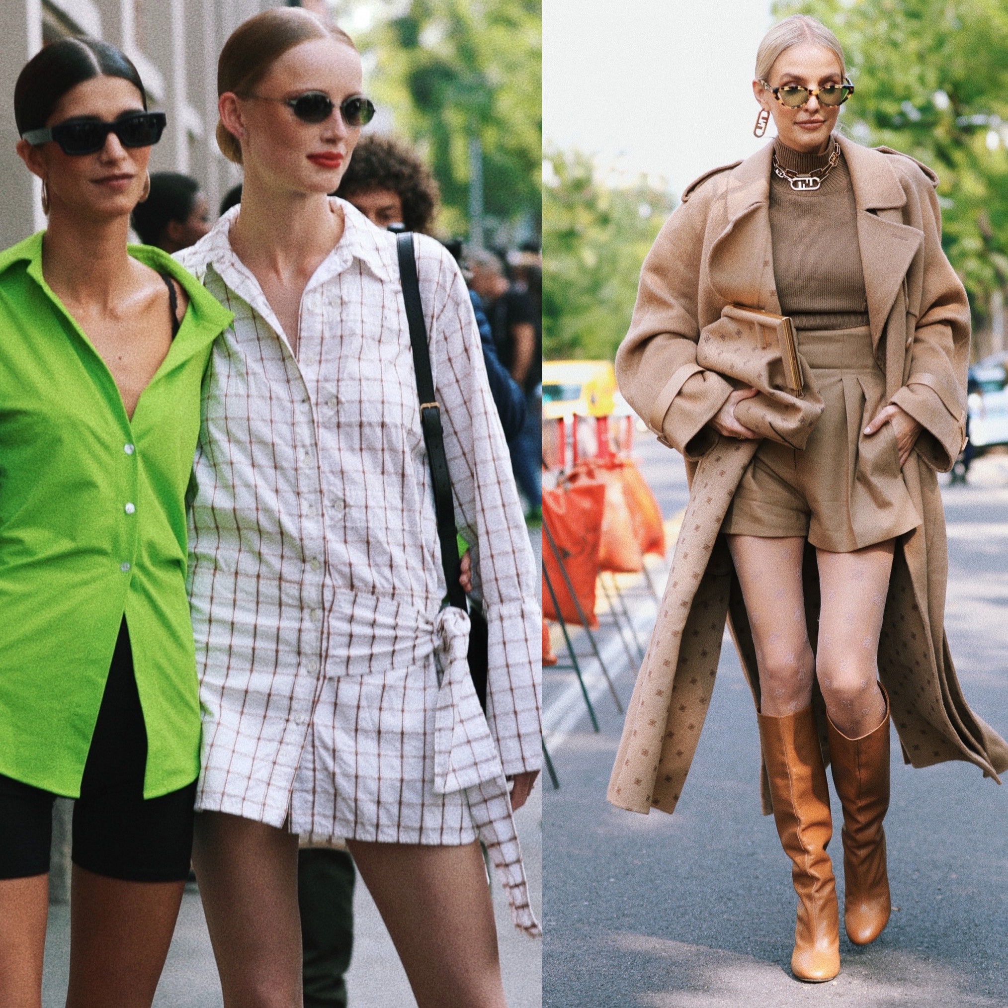 Стритстайл на показе Fendi весна-лето 2022 в Милане