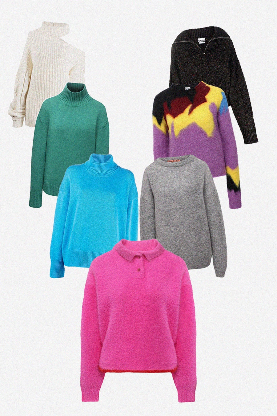 9 стильных и теплых свитеров из мохера к зиме