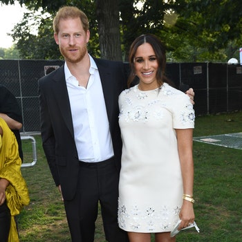 NEW YORK NEW YORK  SEPTEMBER 25 Prince Harry Duke of Sussex and Meghan Duchess of Sussex attend Global Citizen Live New...