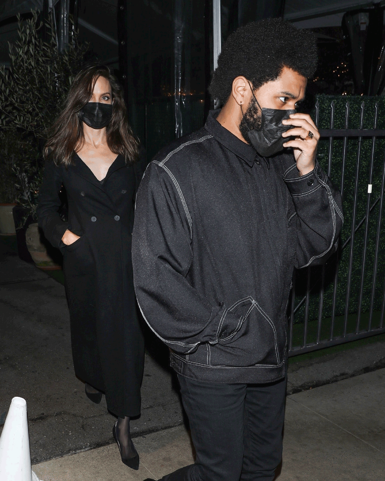 The Weeknd и Анджелина Джоли в ЛосАнджелесе 2021